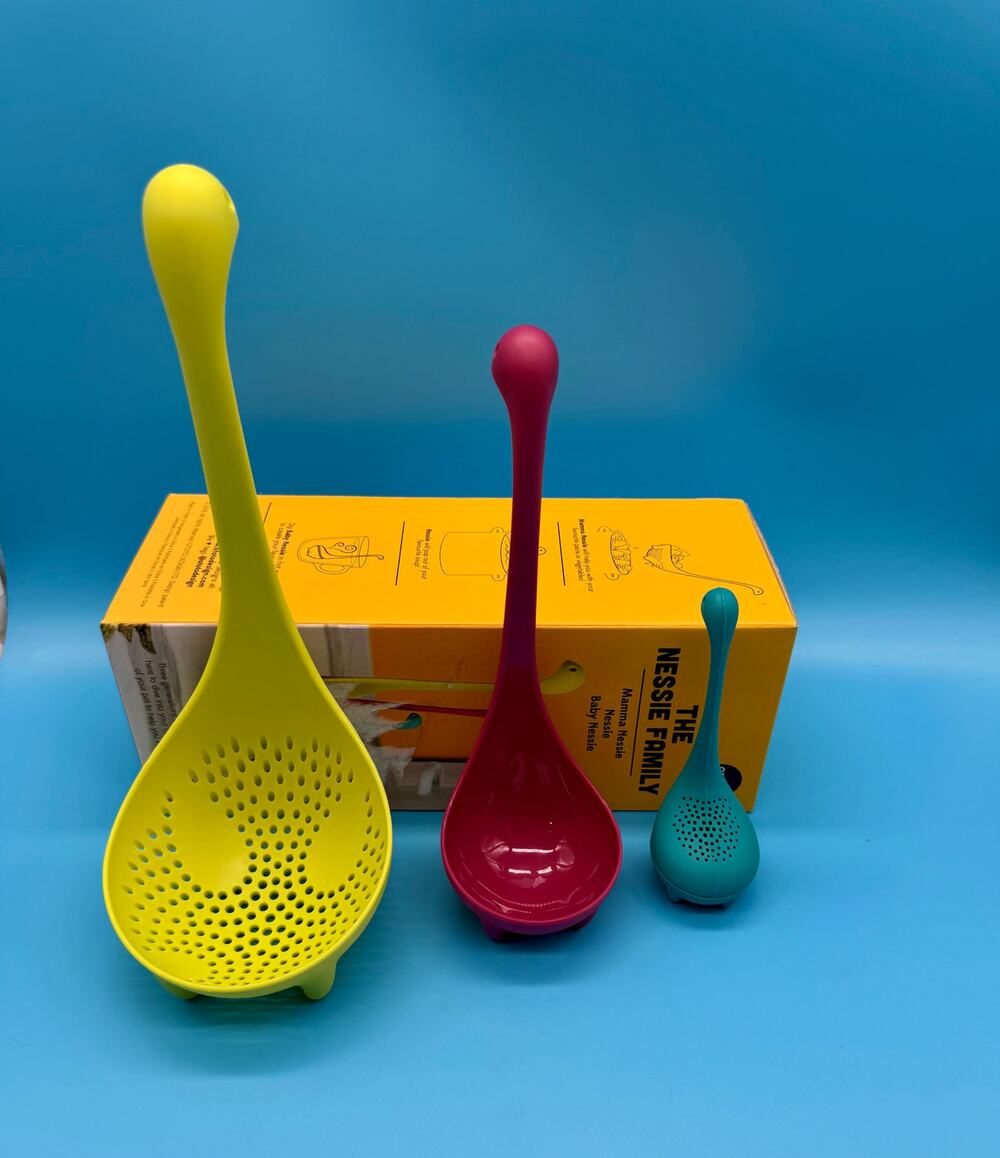 OTOTO The Nessie Family 3pc Colander Ladle Tea Infuser Set New Open Box